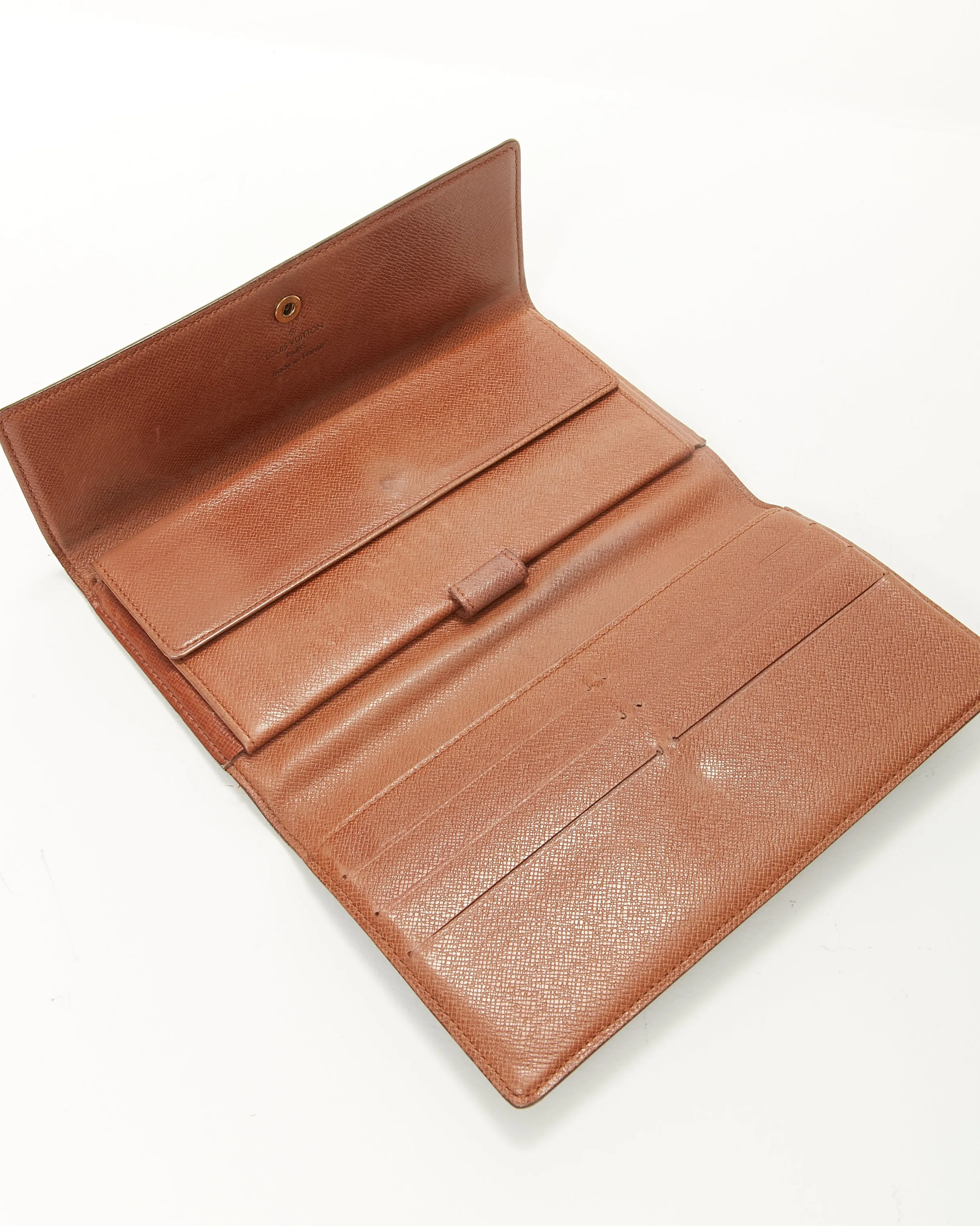 Louis Vuitton Monogram Canvas Sarah Flap Wallet