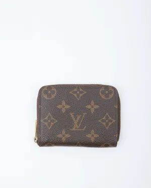 Louis Vuitton Monogram Canvas Small Zippy Wallet