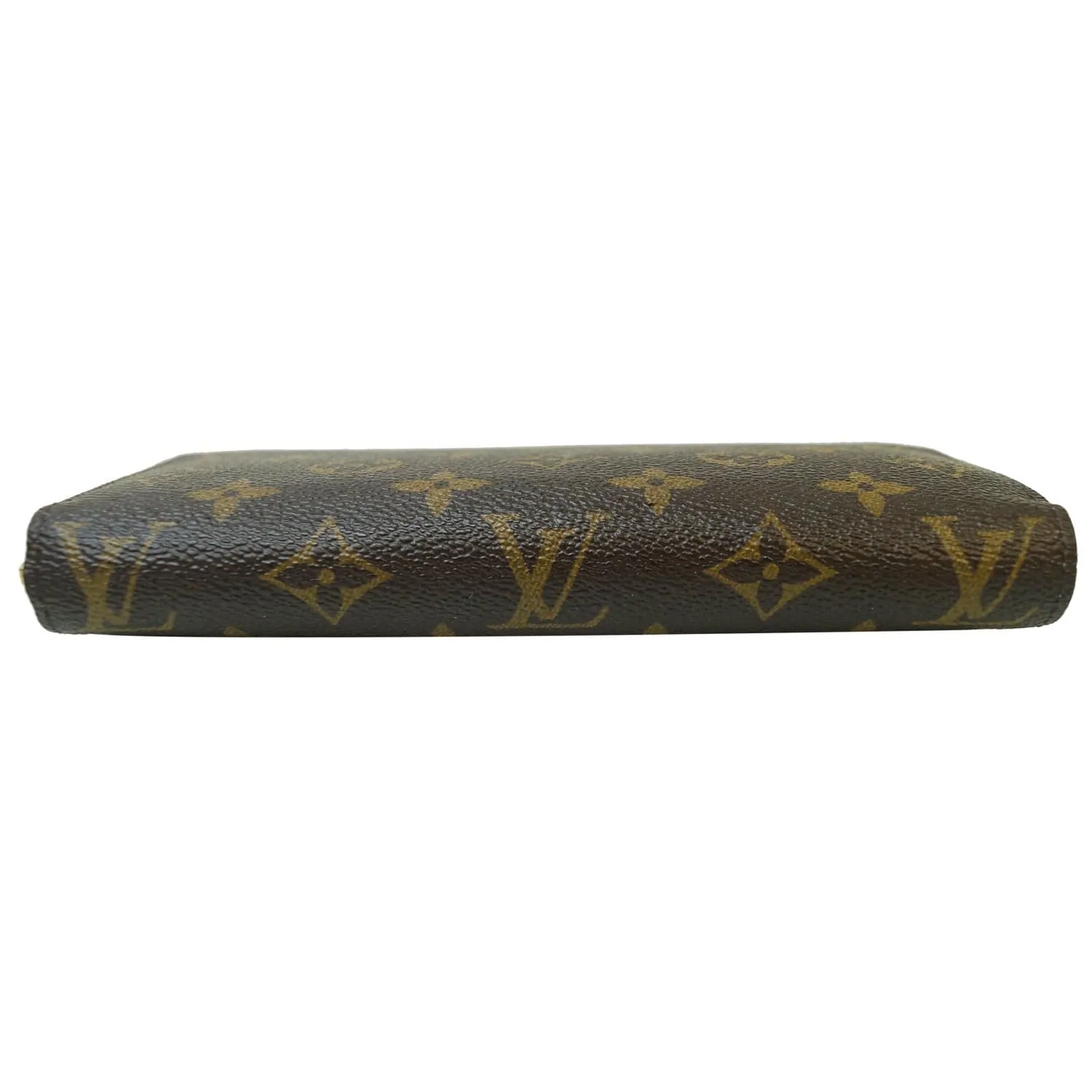 LOUIS VUITTON Monogram Canvas Zippy Long Wallet Brown