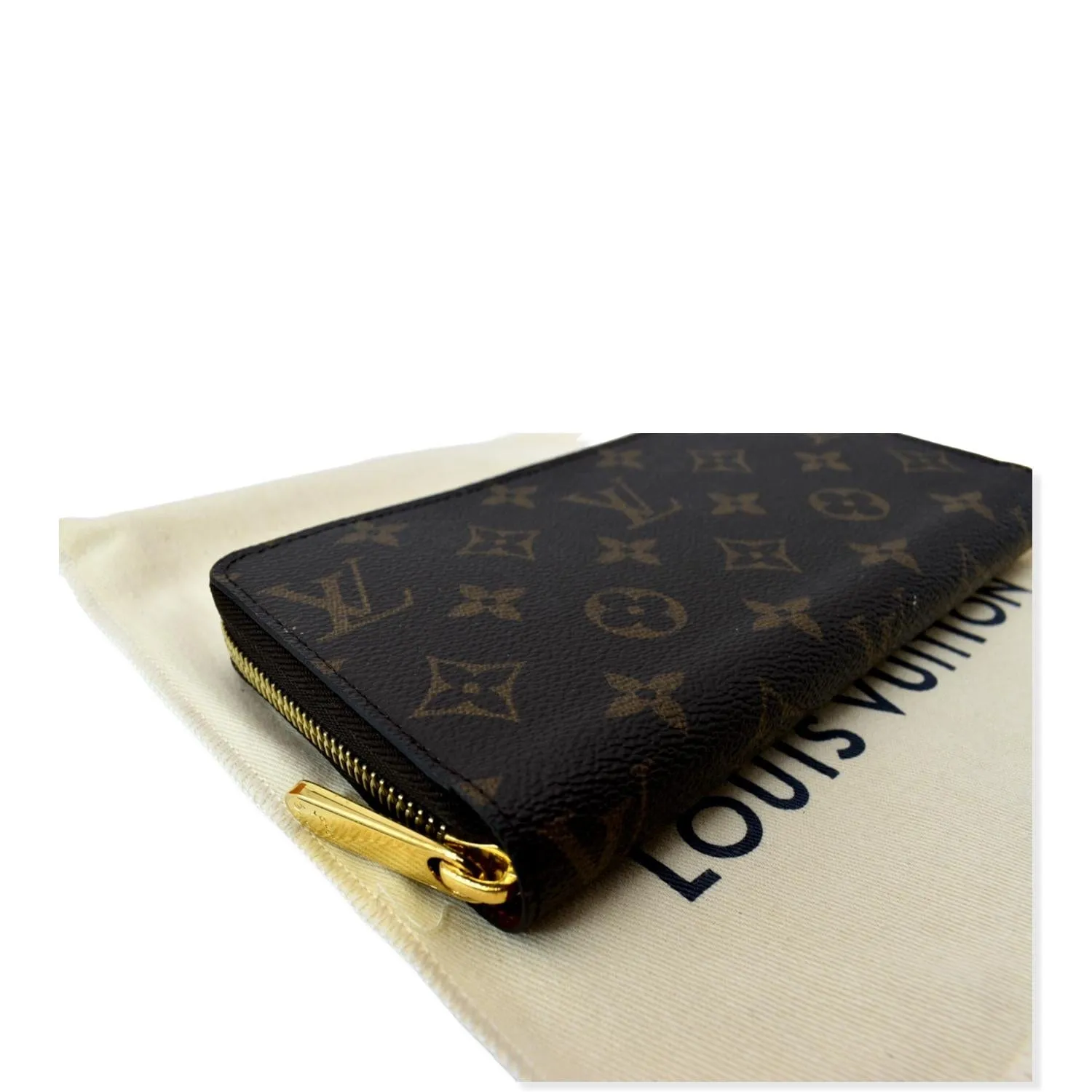 LOUIS VUITTON Monogram Canvas Zippy Long Wallet Brown