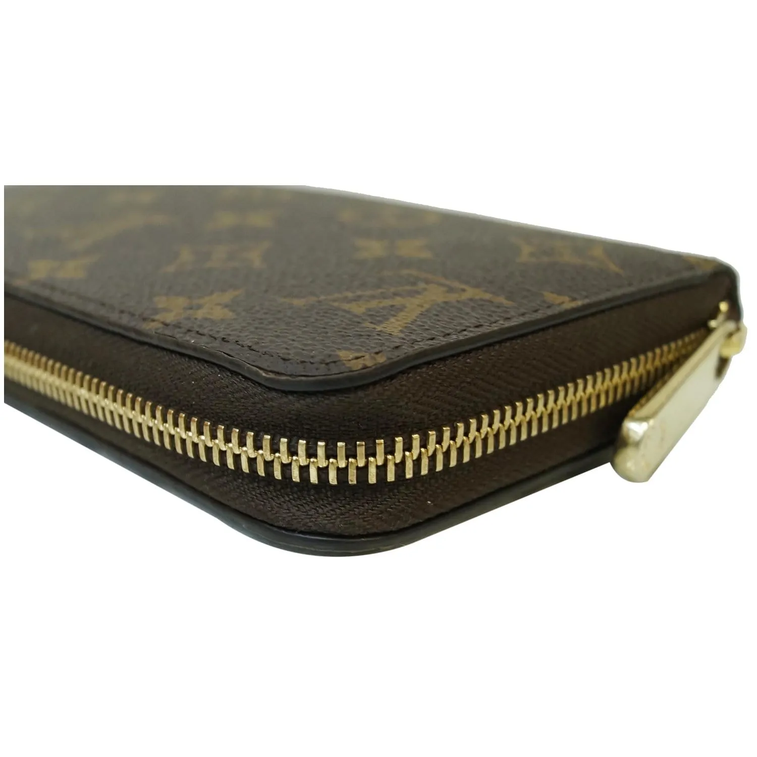 LOUIS VUITTON Monogram Canvas Zippy Long Wallet Brown