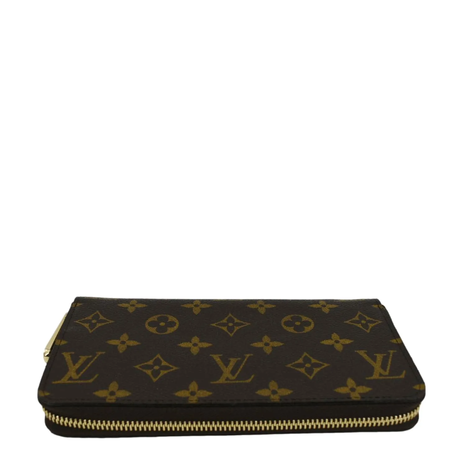 LOUIS VUITTON Monogram Canvas Zippy Wallet Brown