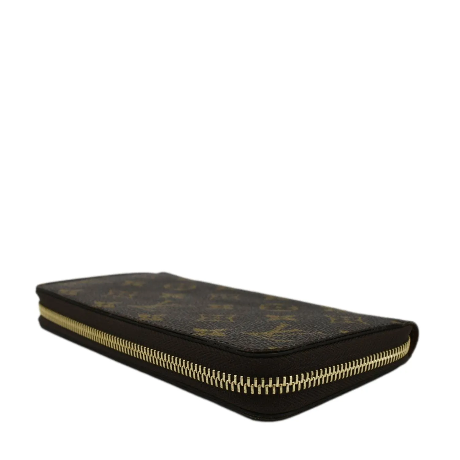 LOUIS VUITTON Monogram Canvas Zippy Wallet Brown