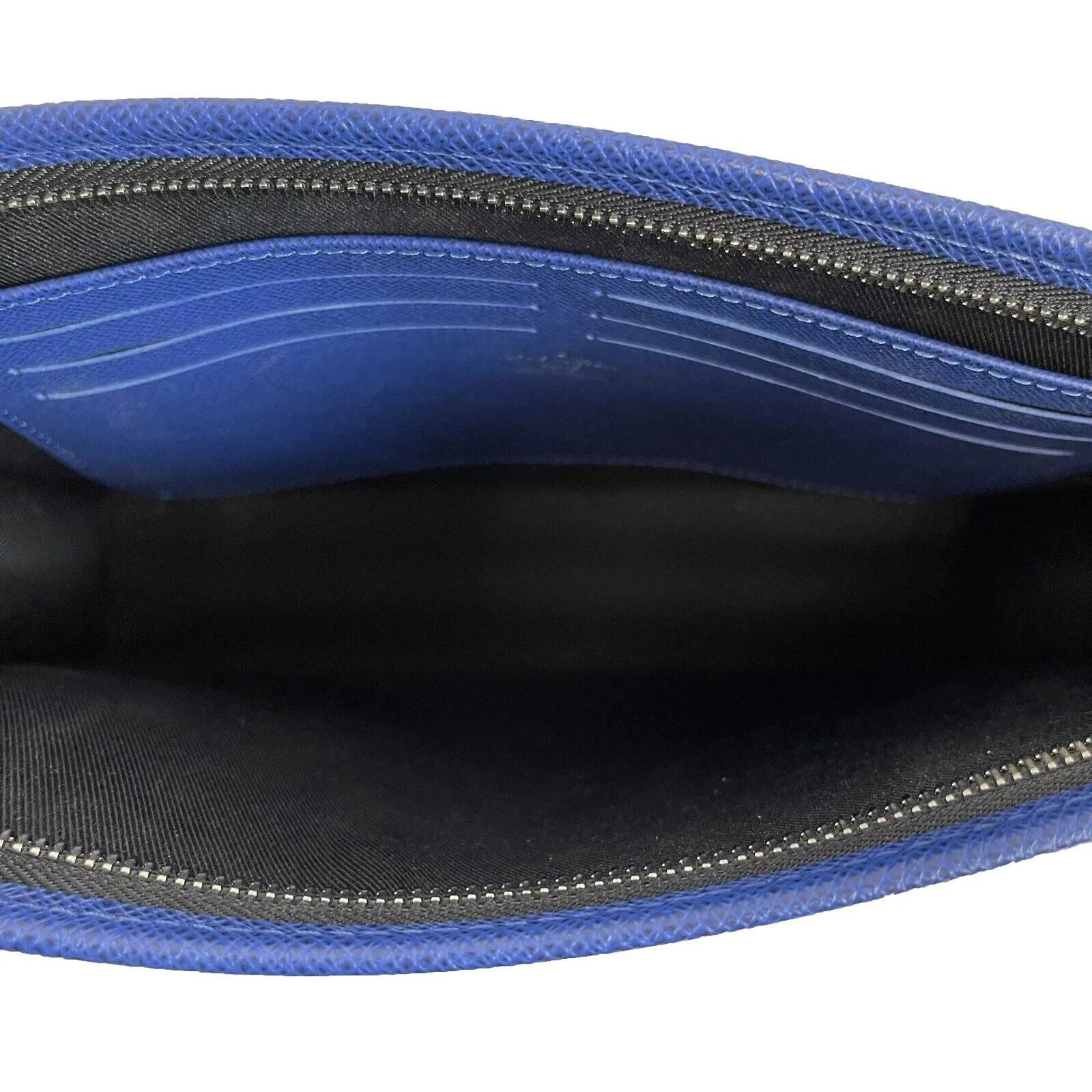 Louis Vuitton Monogram Eclipse Voyage MM Pacific Blue Pochette