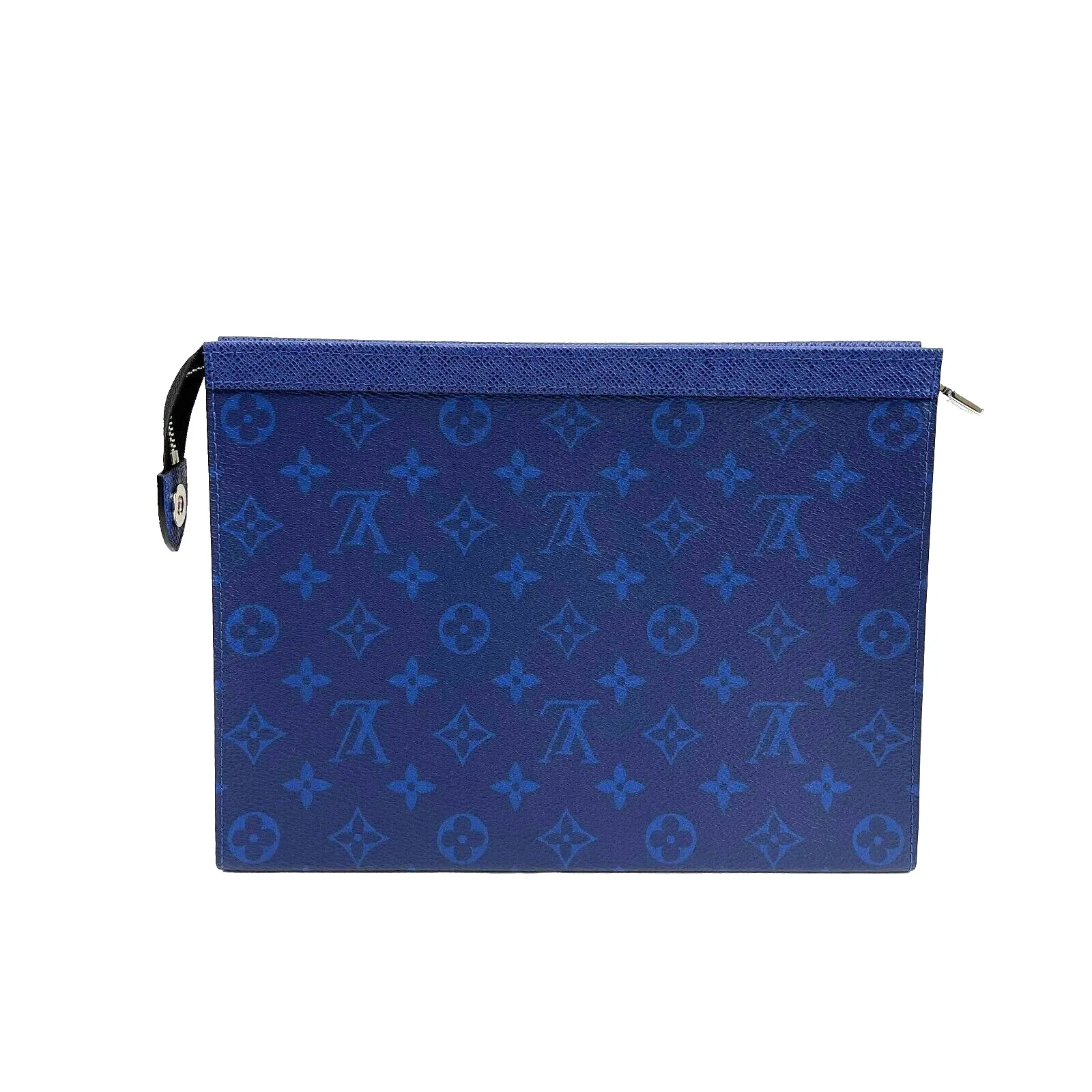 Louis Vuitton Monogram Eclipse Voyage MM Pacific Blue Pochette