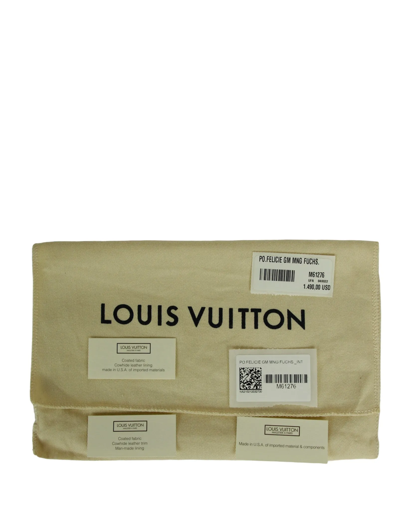 Louis Vuitton Monogram/ Fuchsia Felicie Chain Wallet Crossbody