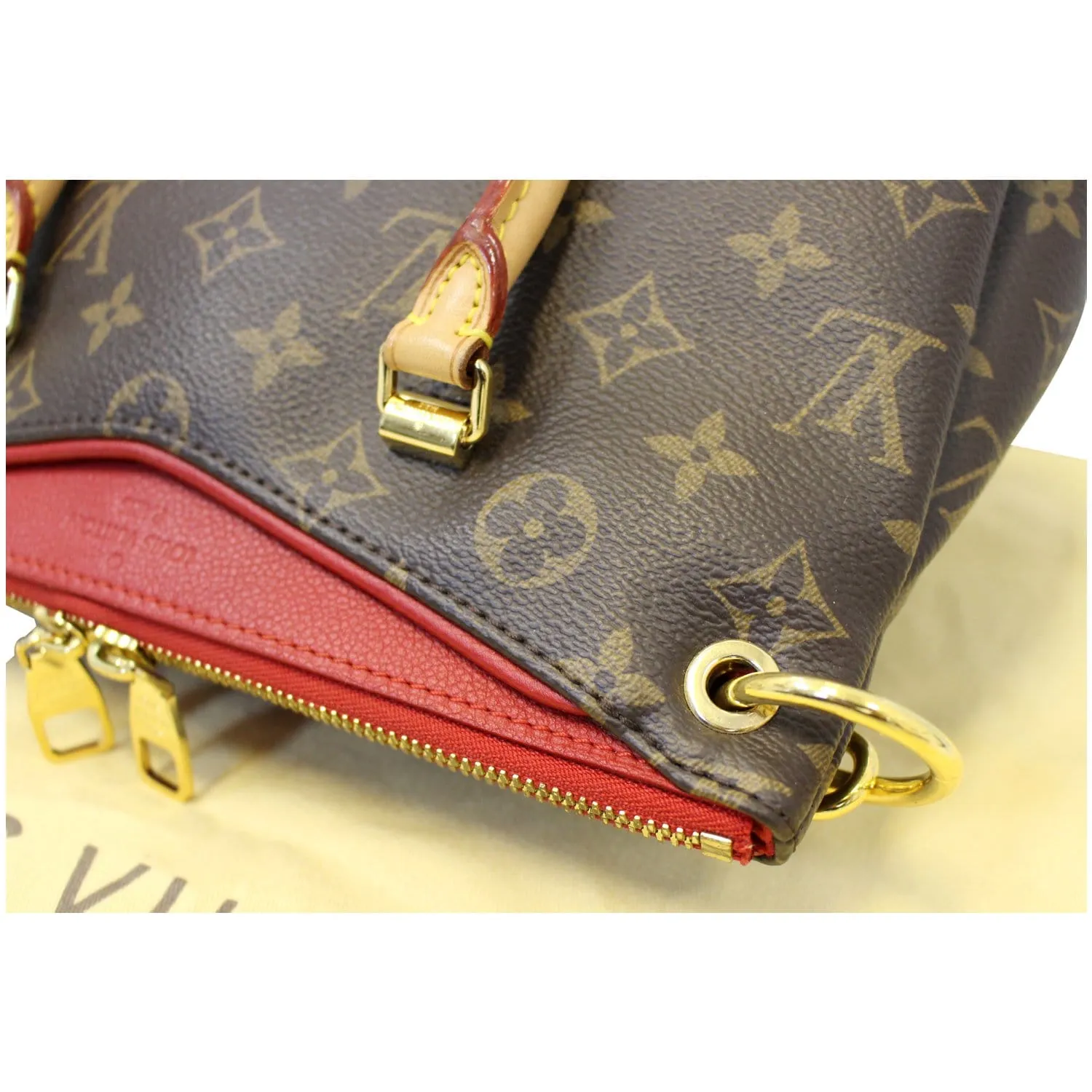 LOUIS VUITTON Nano Pallas Monogram Canvas Shoulder Crossbody Bag