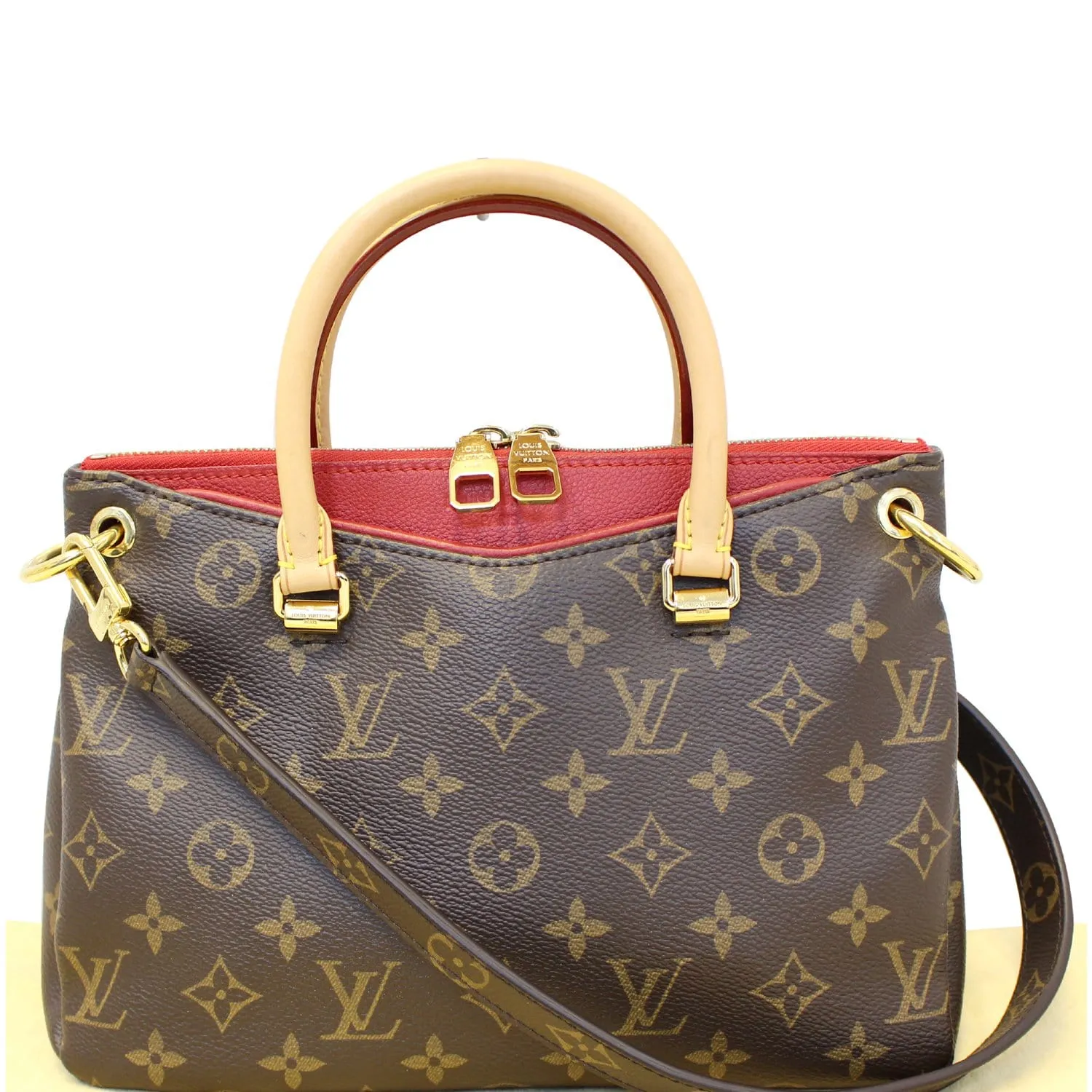 LOUIS VUITTON Nano Pallas Monogram Canvas Shoulder Crossbody Bag