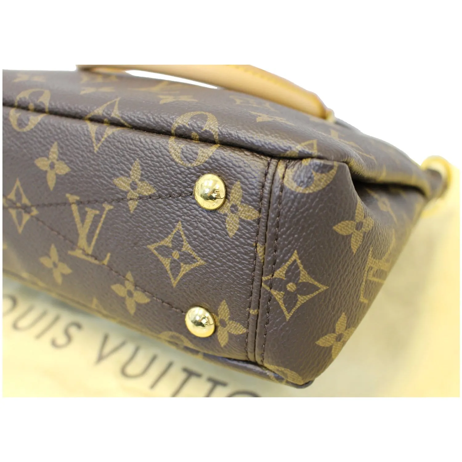 LOUIS VUITTON Nano Pallas Monogram Canvas Shoulder Crossbody Bag