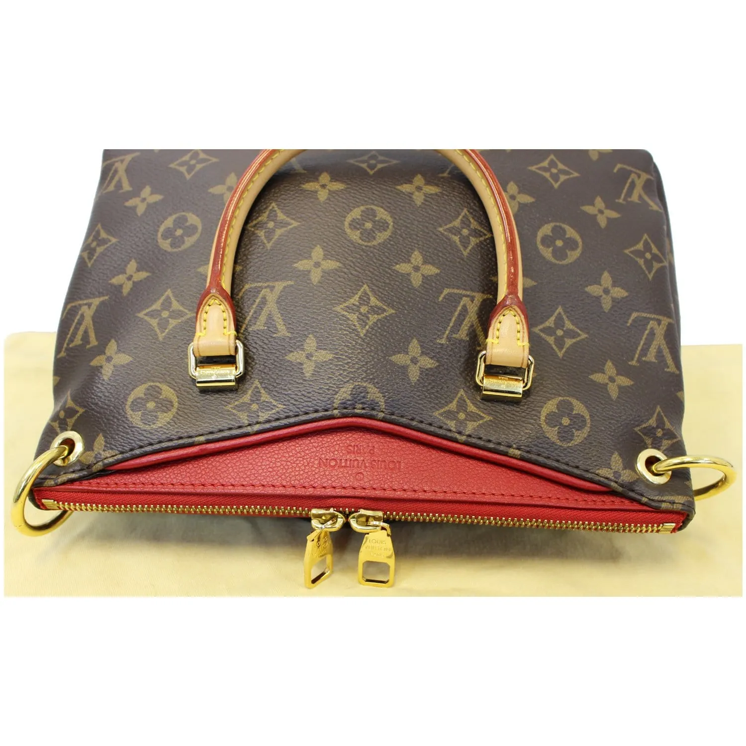 LOUIS VUITTON Nano Pallas Monogram Canvas Shoulder Crossbody Bag