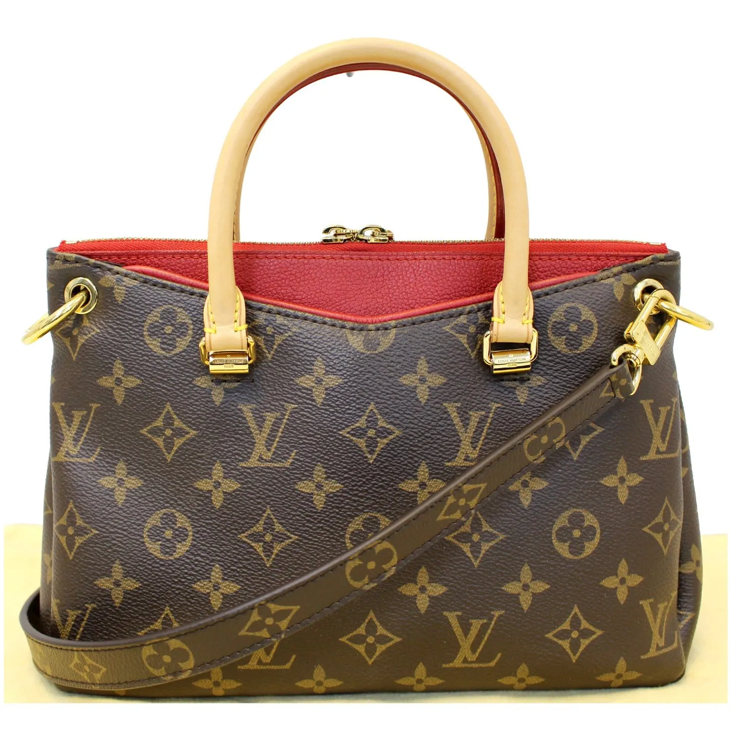 LOUIS VUITTON Nano Pallas Monogram Canvas Shoulder Crossbody Bag