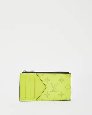 Louis Vuitton Neon Yellow Monogram Canvas & Leather Zippy Coin Card Holder