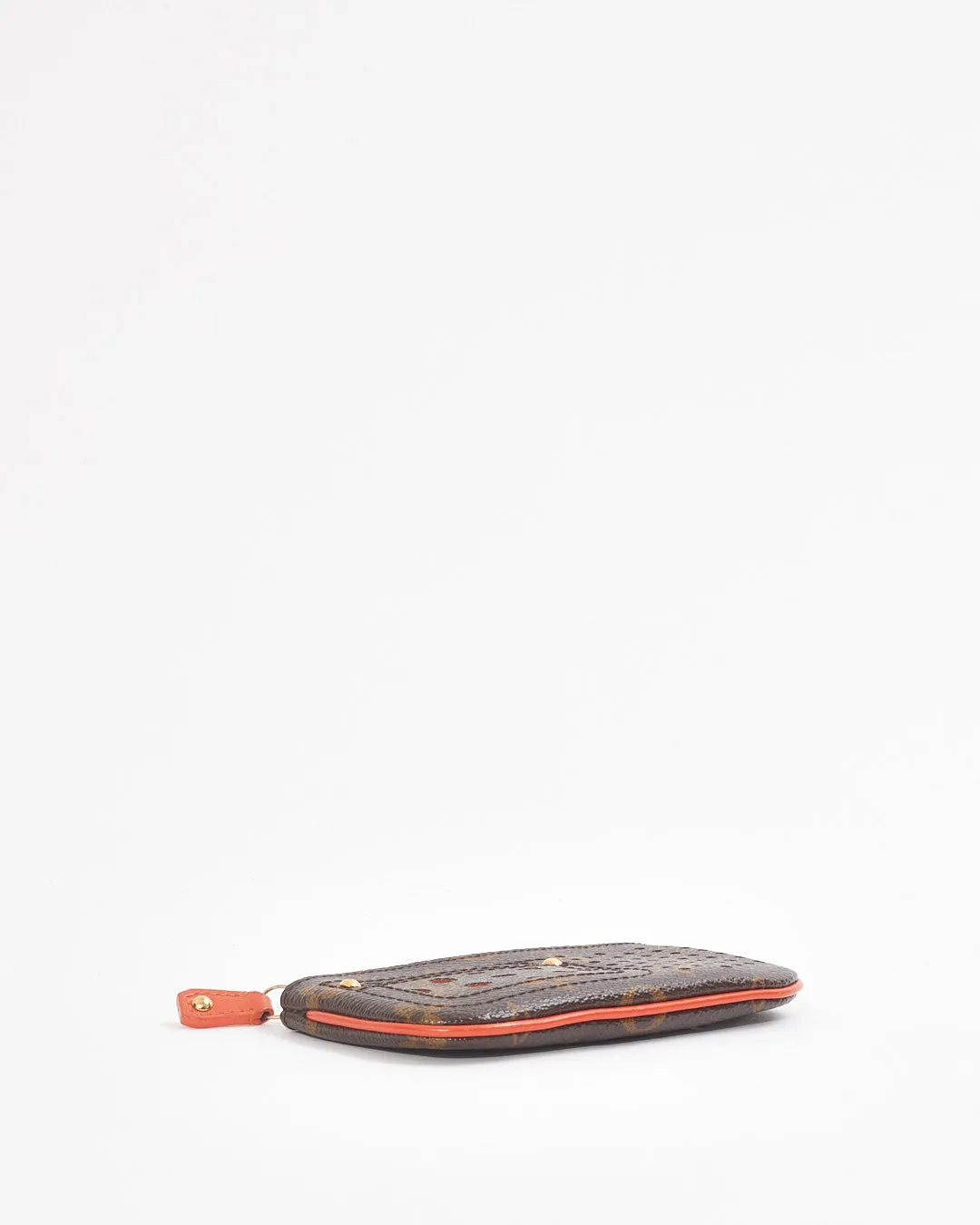 Louis Vuitton Orange Monogram Canvas Perforated Key Pouch