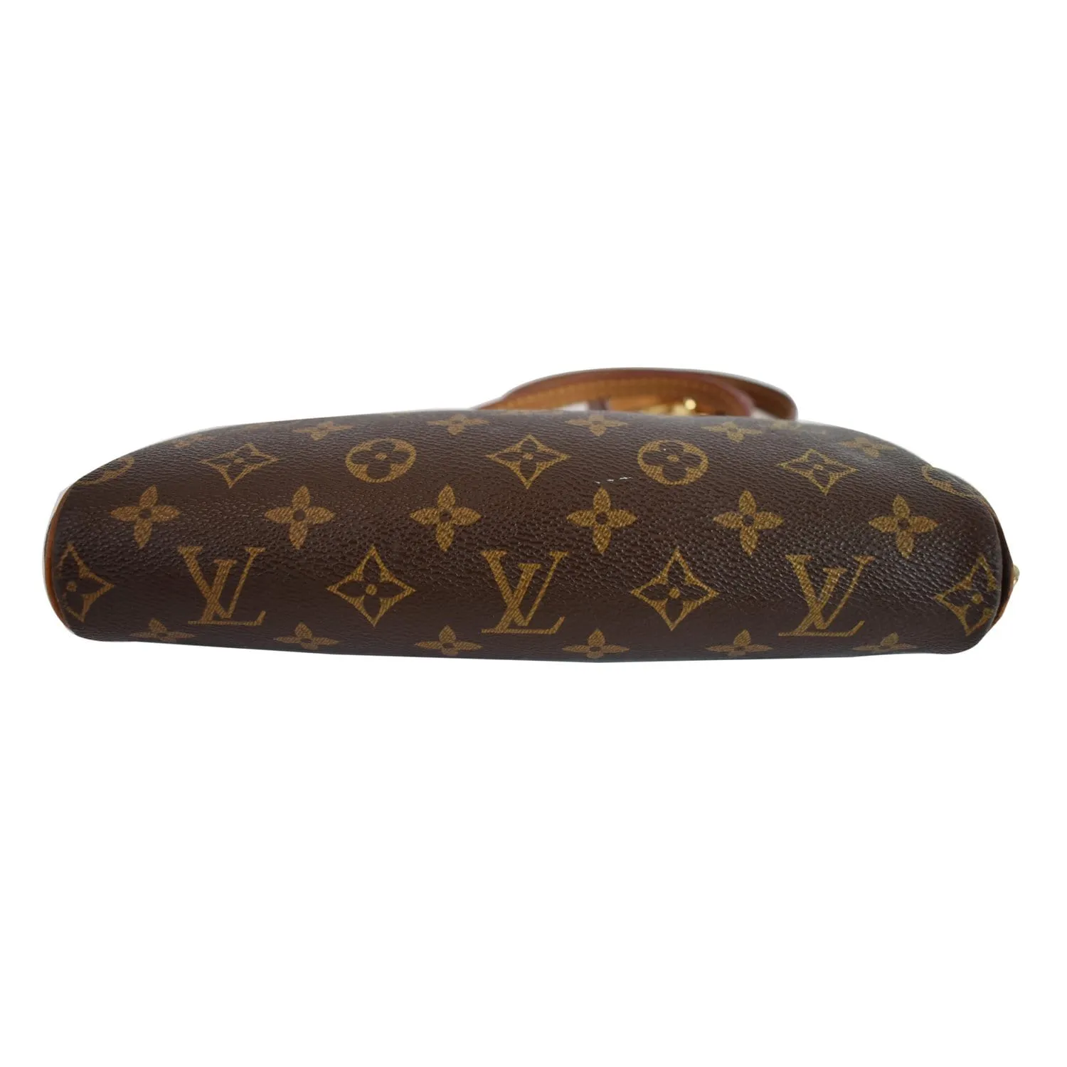 LOUIS VUITTON Pochette Eva Monogram Canvas Crossbody Bag Brown