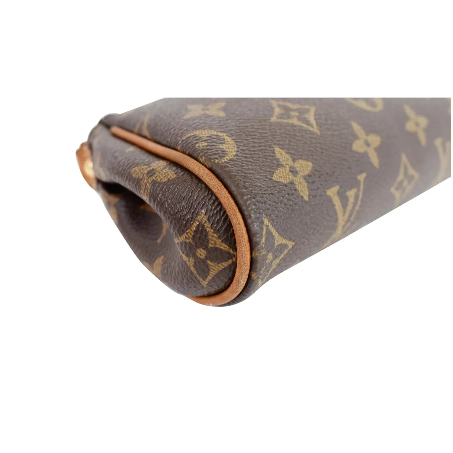 LOUIS VUITTON Pochette Eva Monogram Canvas Crossbody Bag Brown