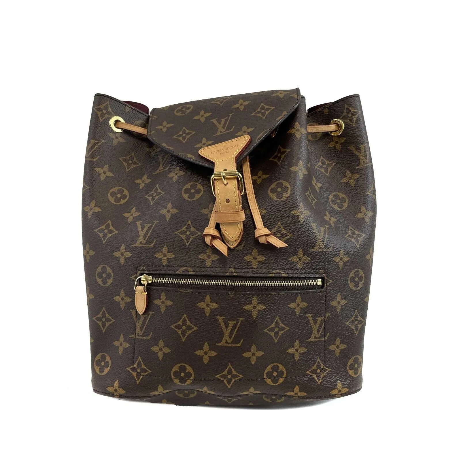 Louis Vuitton Pristine Monogram Canvas Montsouris Brown Backpack