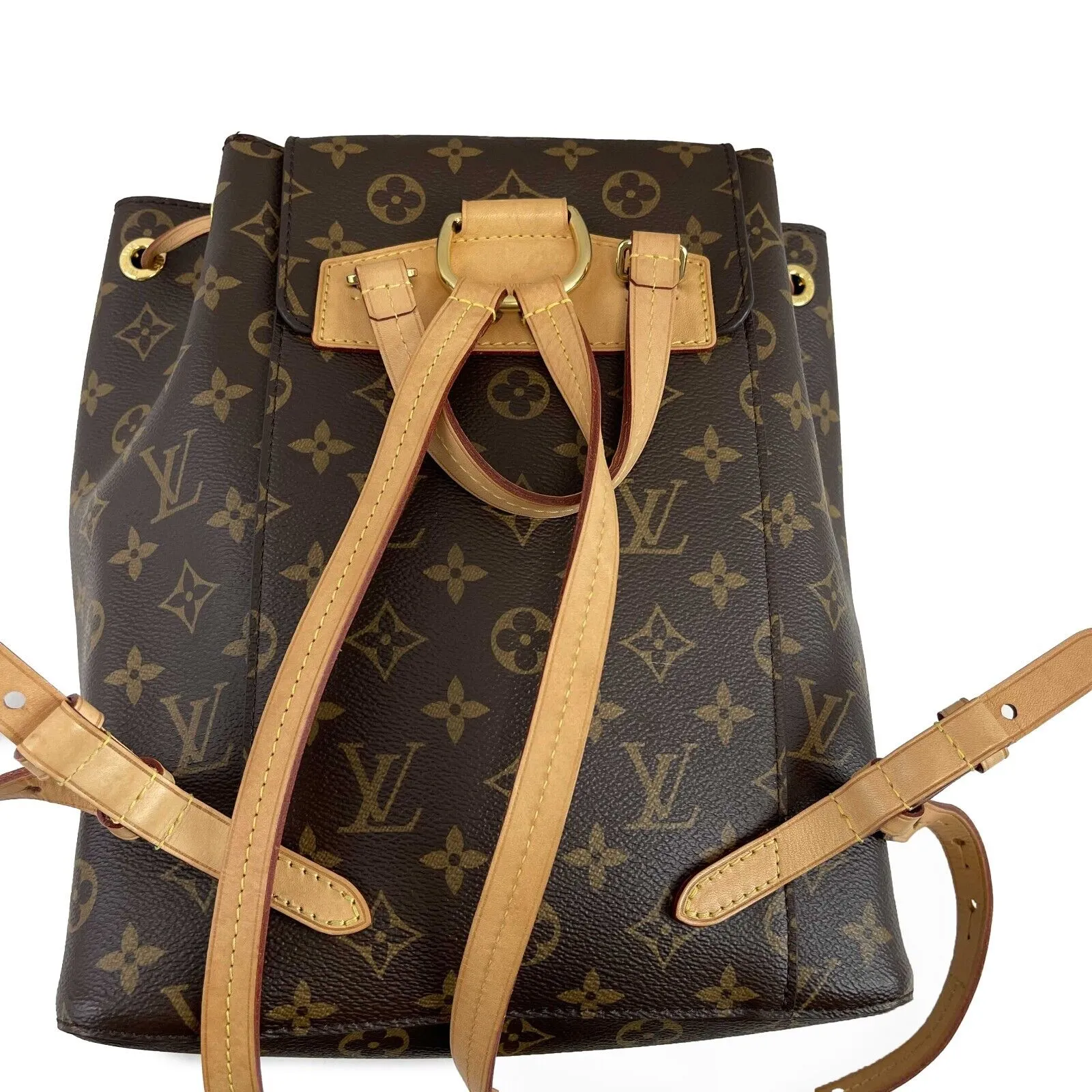 Louis Vuitton Pristine Monogram Canvas Montsouris Brown Backpack