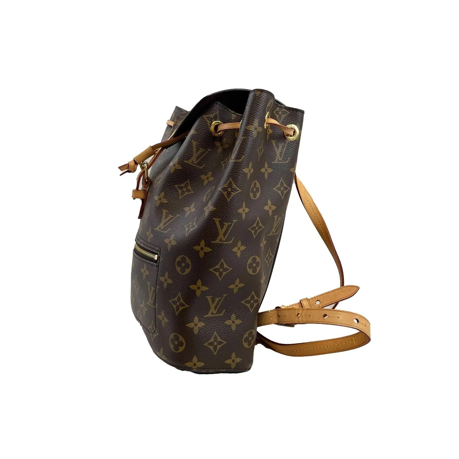 Louis Vuitton Pristine Monogram Canvas Montsouris Brown Backpack