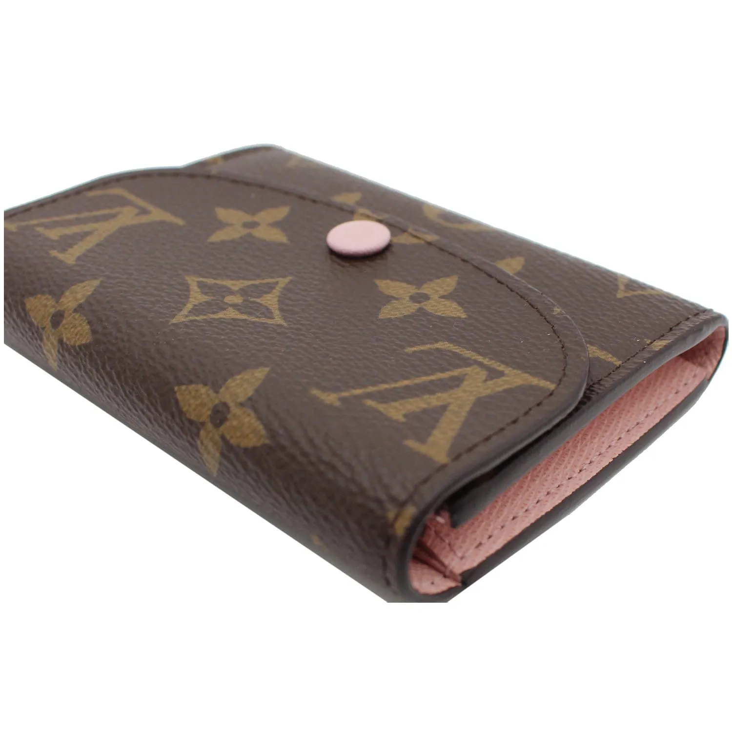 LOUIS VUITTON Rosalie Monogram Canvas Coin Purse Rose Ballerine