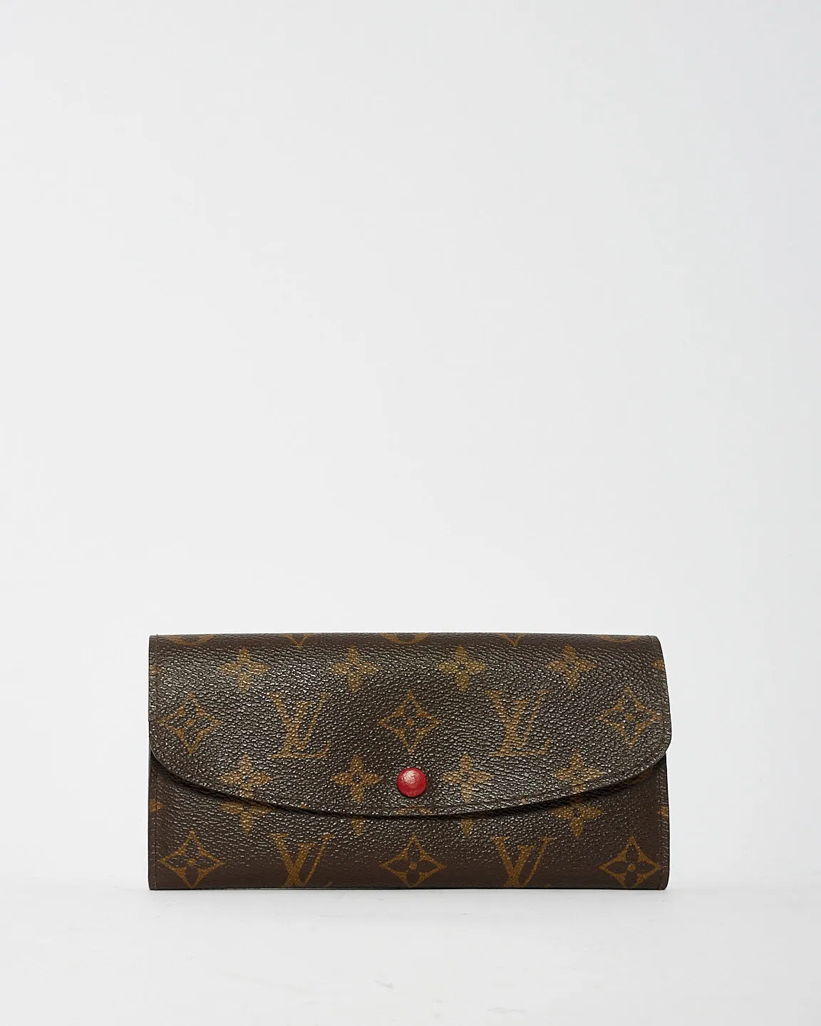 Louis Vuitton Rouge Monogram Canvas Emilie Wallet