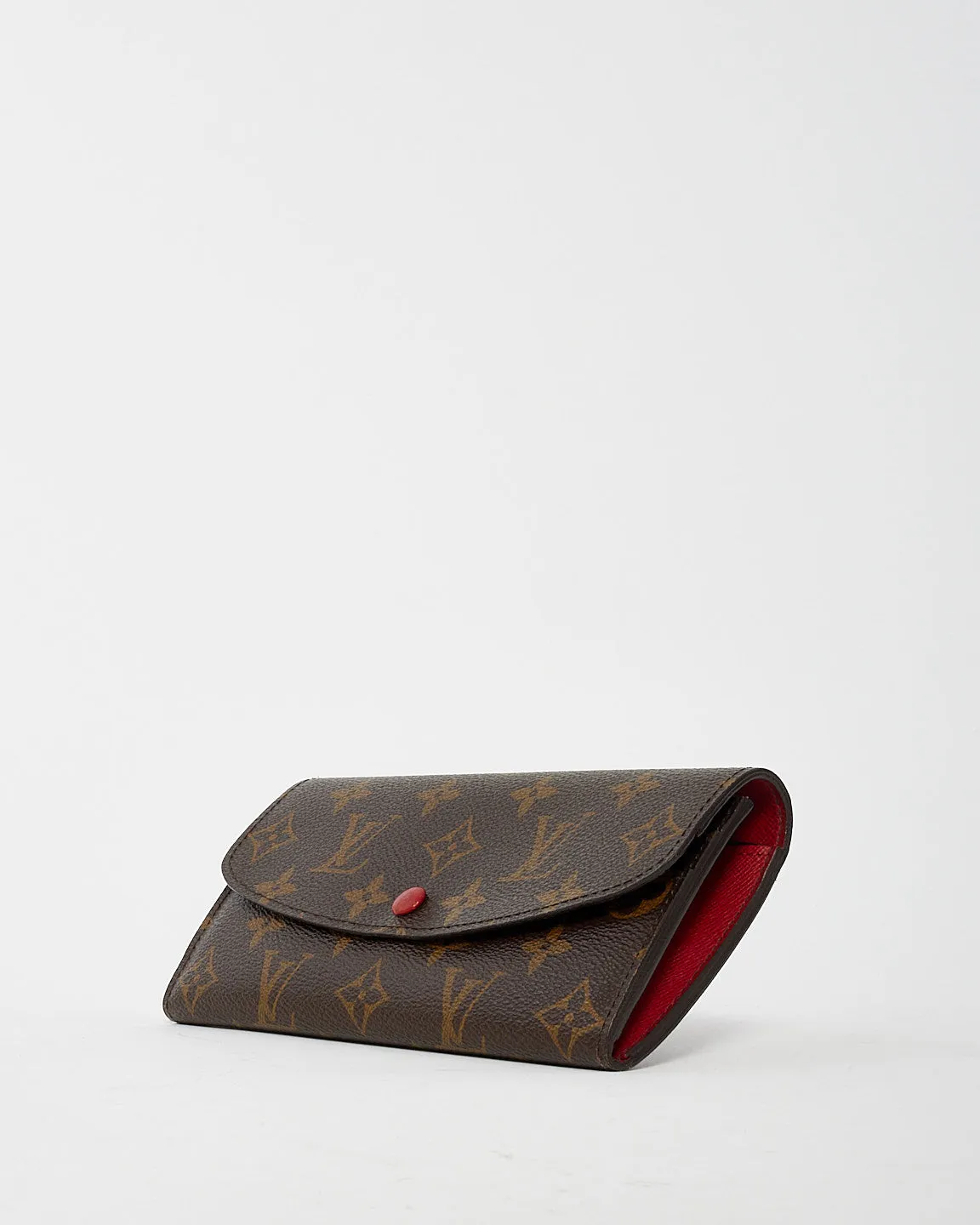 Louis Vuitton Rouge Monogram Canvas Emilie Wallet