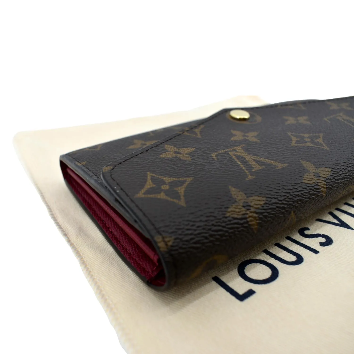 LOUIS VUITTON  Sarah Monogram Canvas Wallet Brown