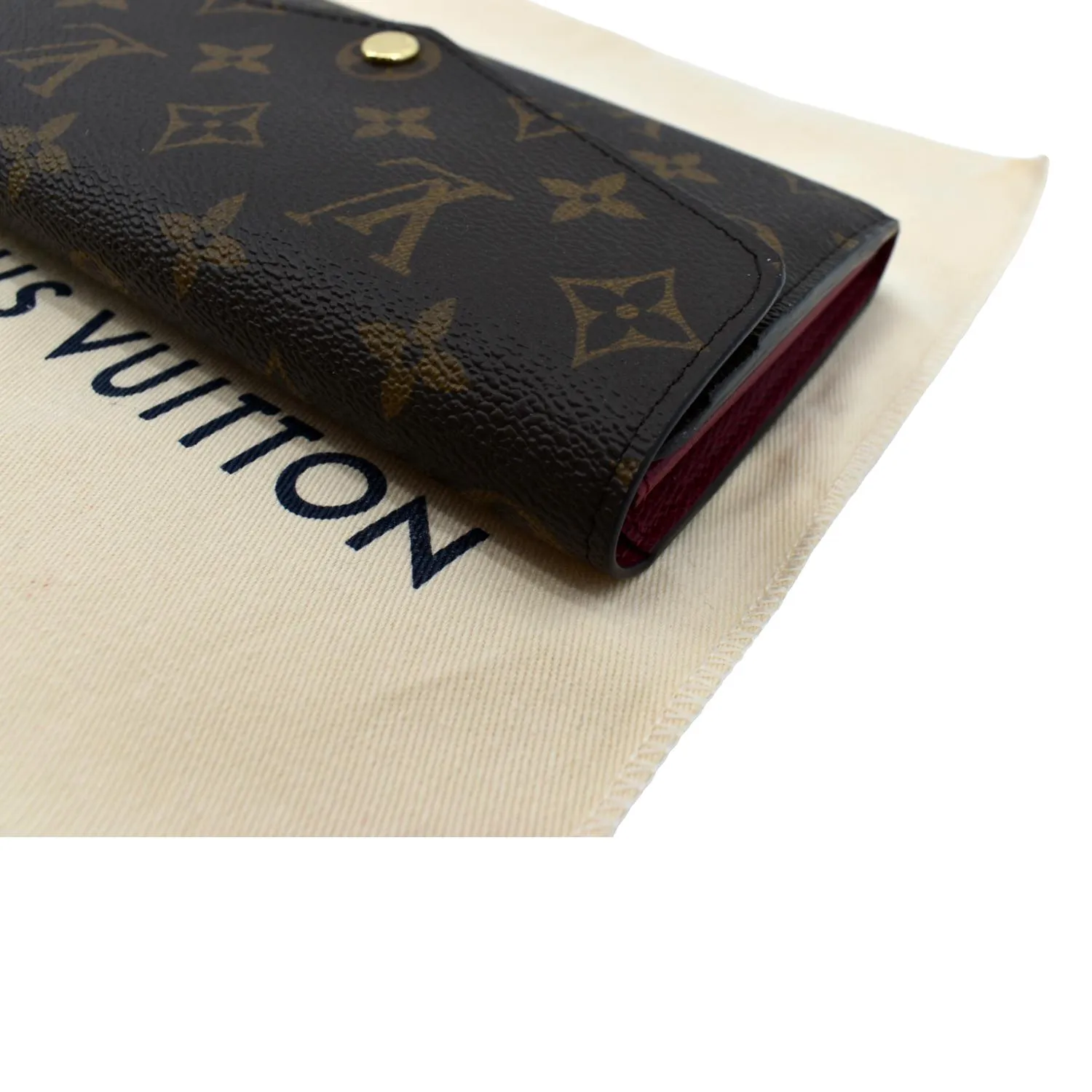 LOUIS VUITTON  Sarah Monogram Canvas Wallet Brown