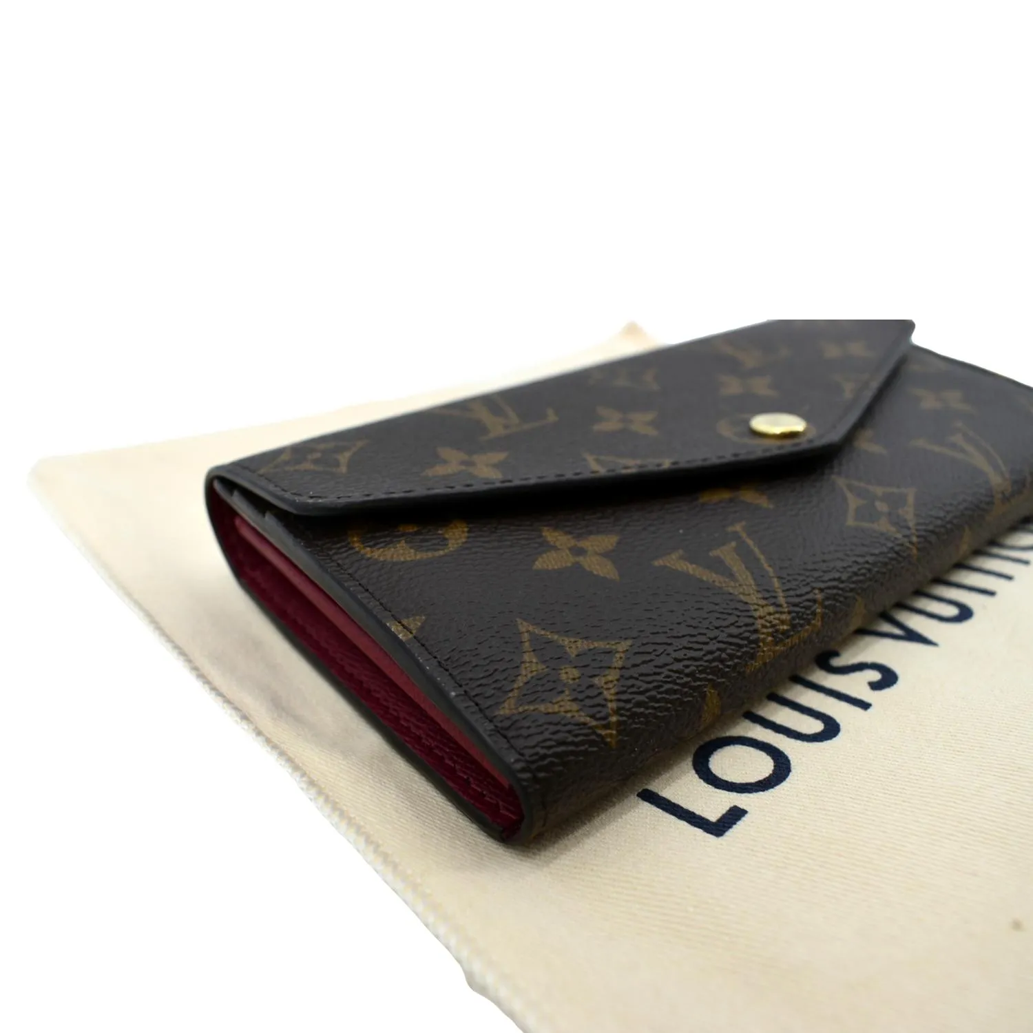 LOUIS VUITTON  Sarah Monogram Canvas Wallet Brown
