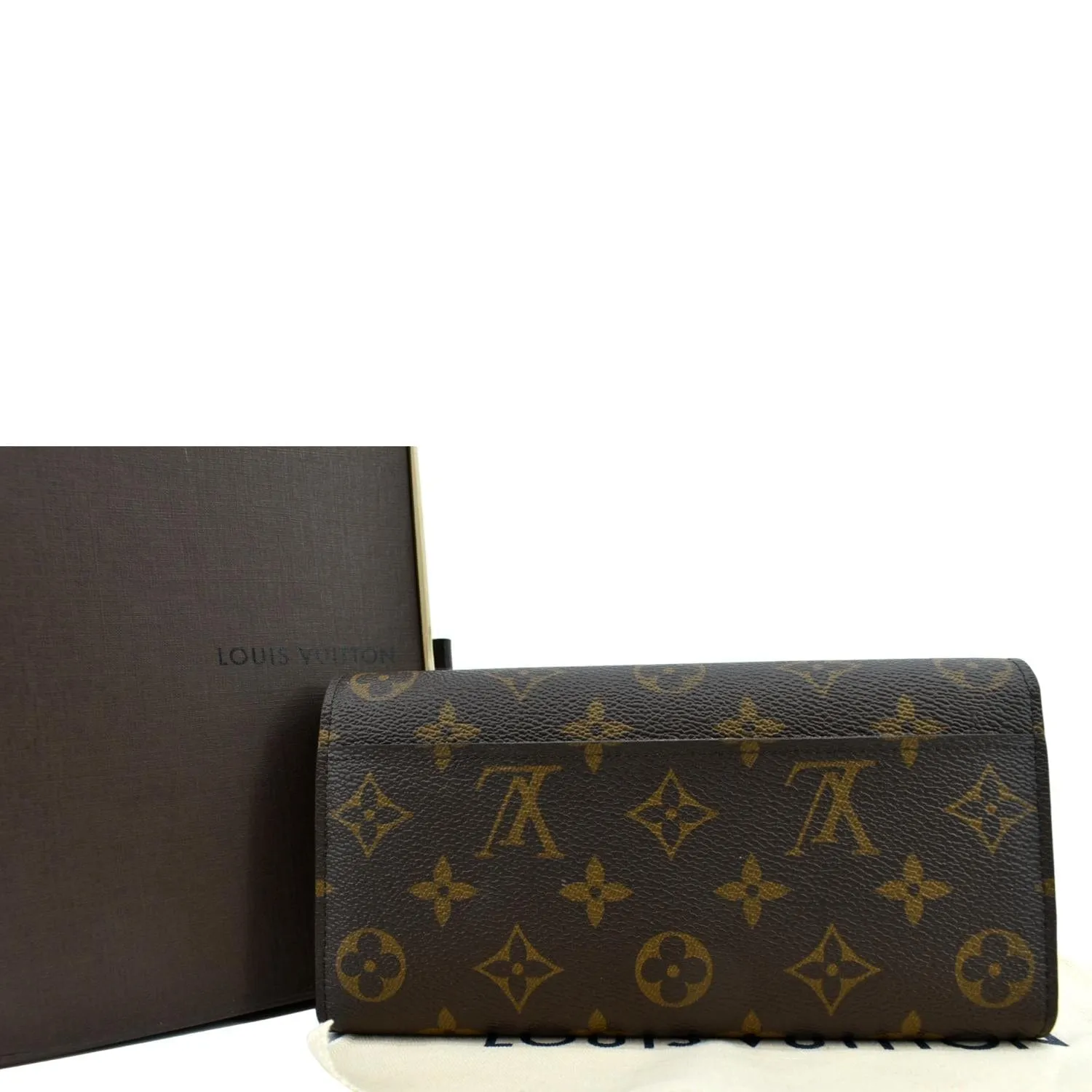 LOUIS VUITTON  Sarah Monogram Canvas Wallet Brown