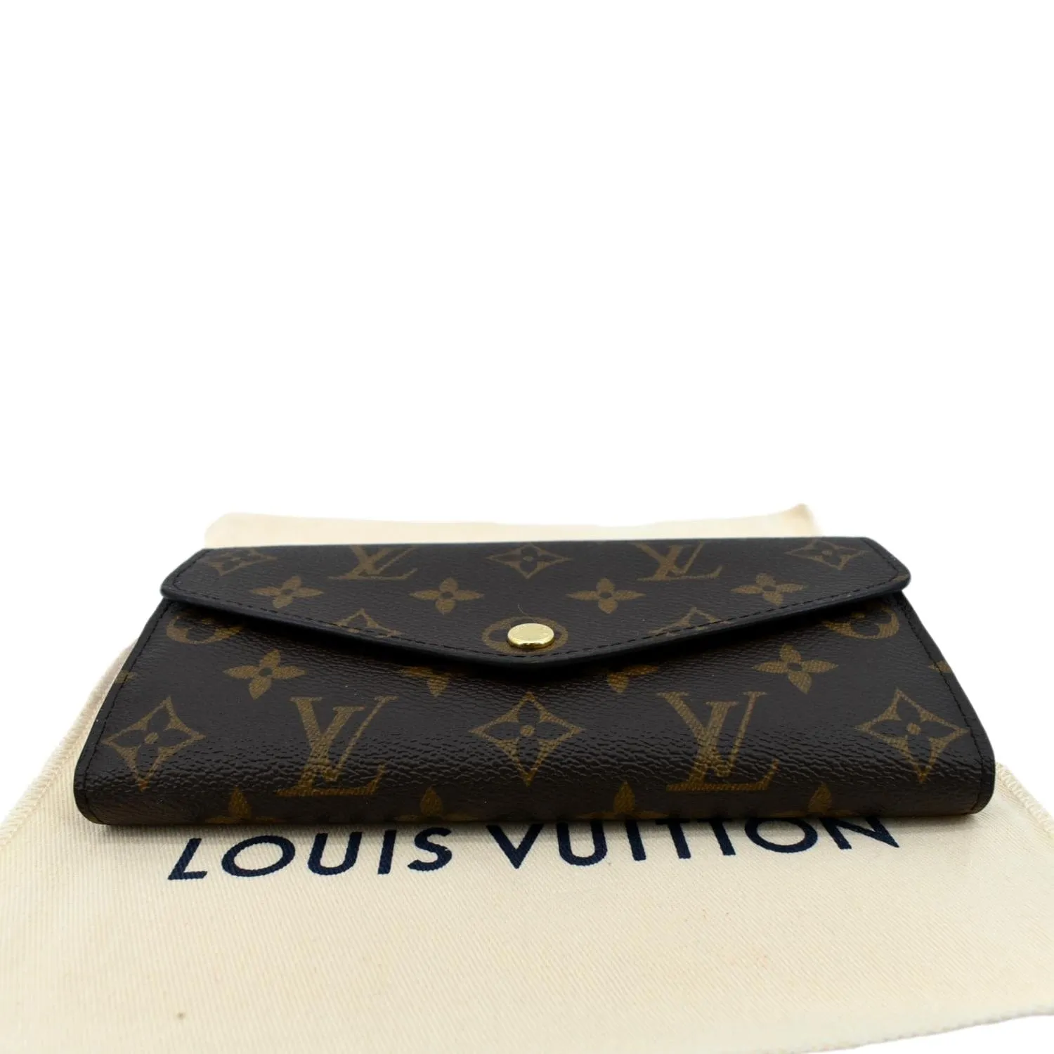 LOUIS VUITTON  Sarah Monogram Canvas Wallet Brown