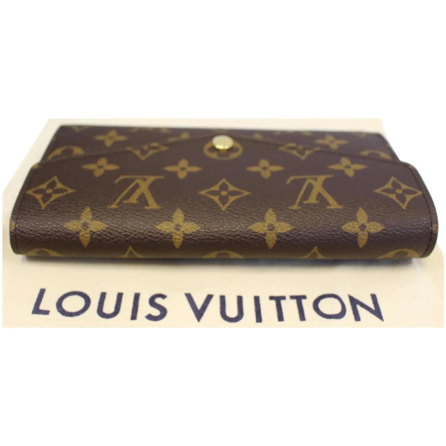 LOUIS VUITTON Sarah Monogram Canvas Wallet Brown
