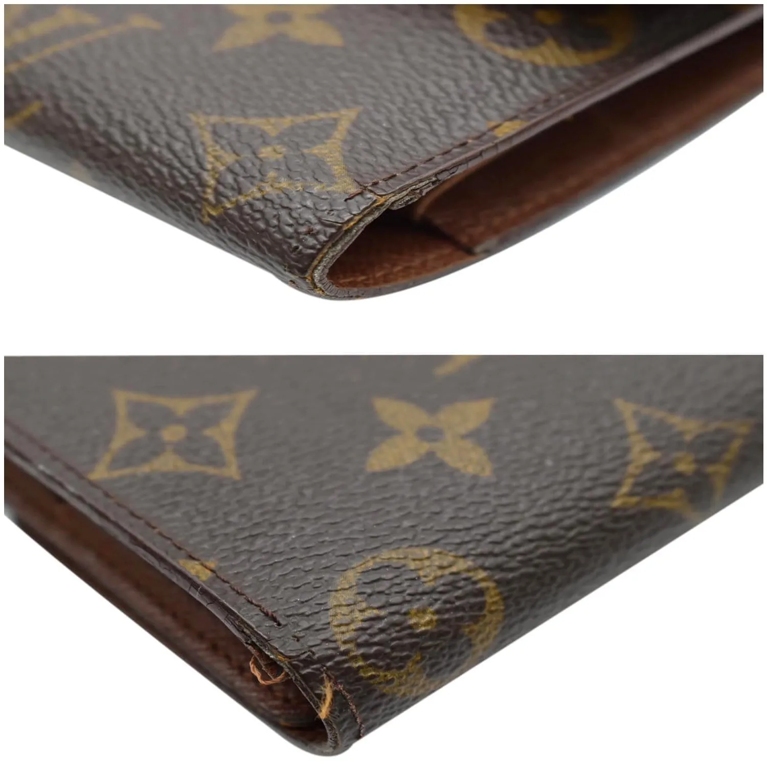 LOUIS VUITTON Sarah Monogram Canvas Wallet Brown