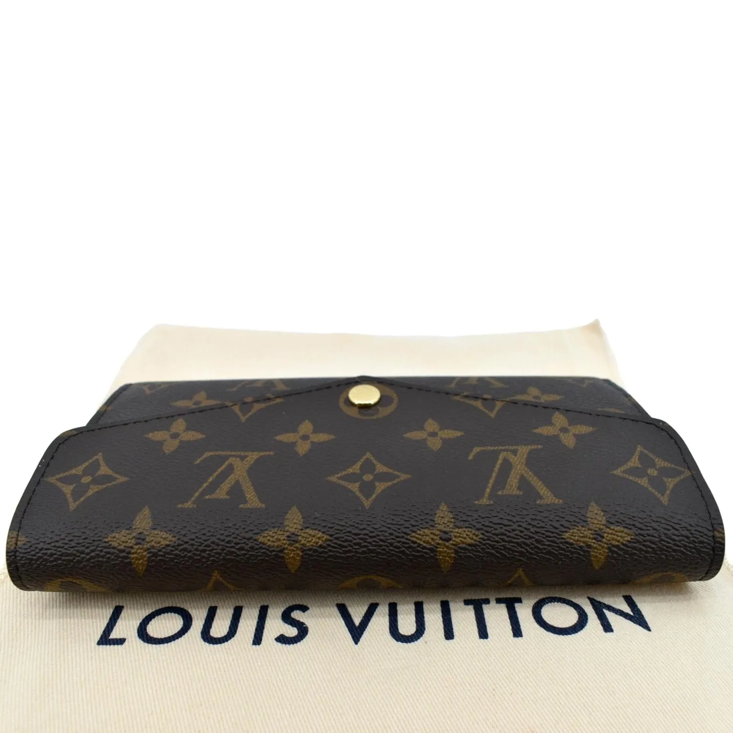 LOUIS VUITTON  Sarah Monogram Canvas Wallet Brown