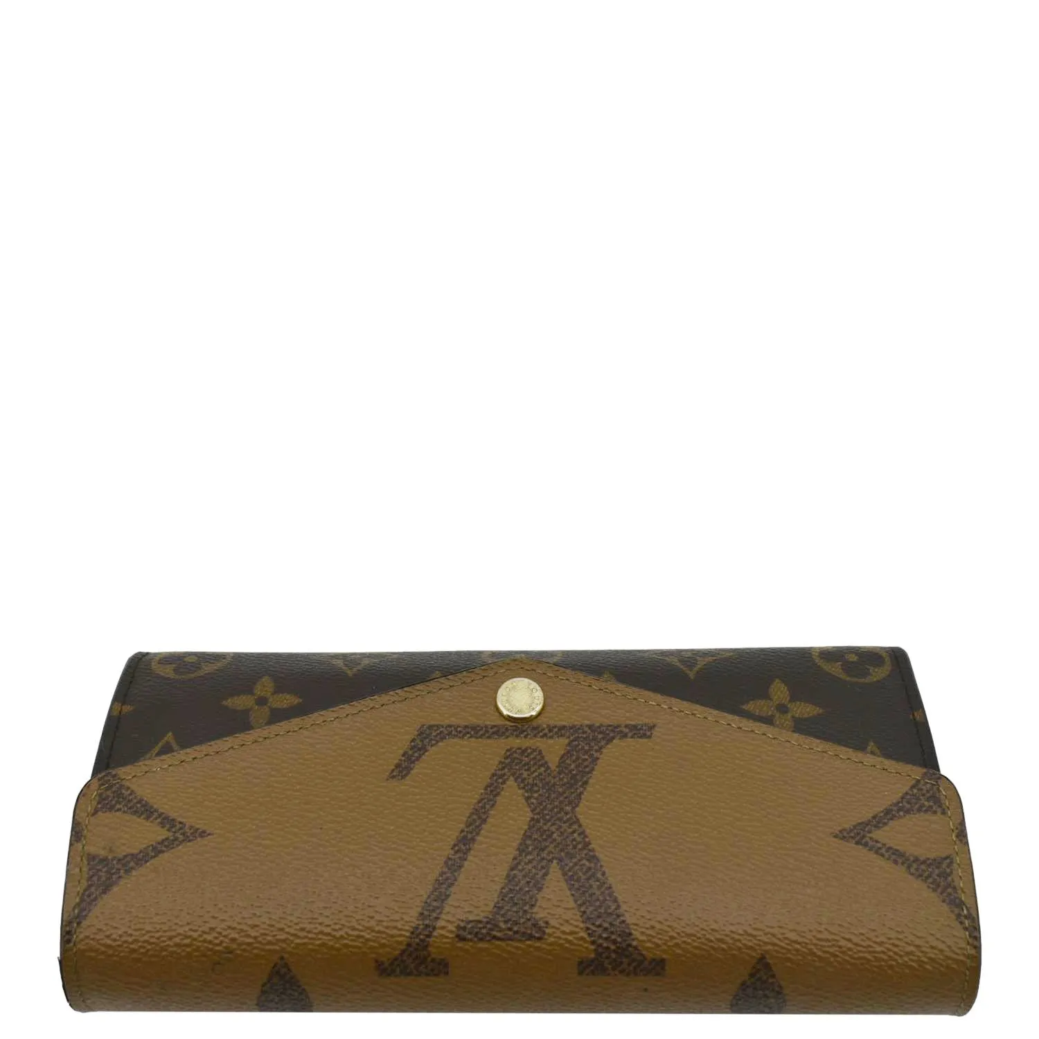LOUIS VUITTON Sarah Monogram Reverse Canvas Wallet Brown