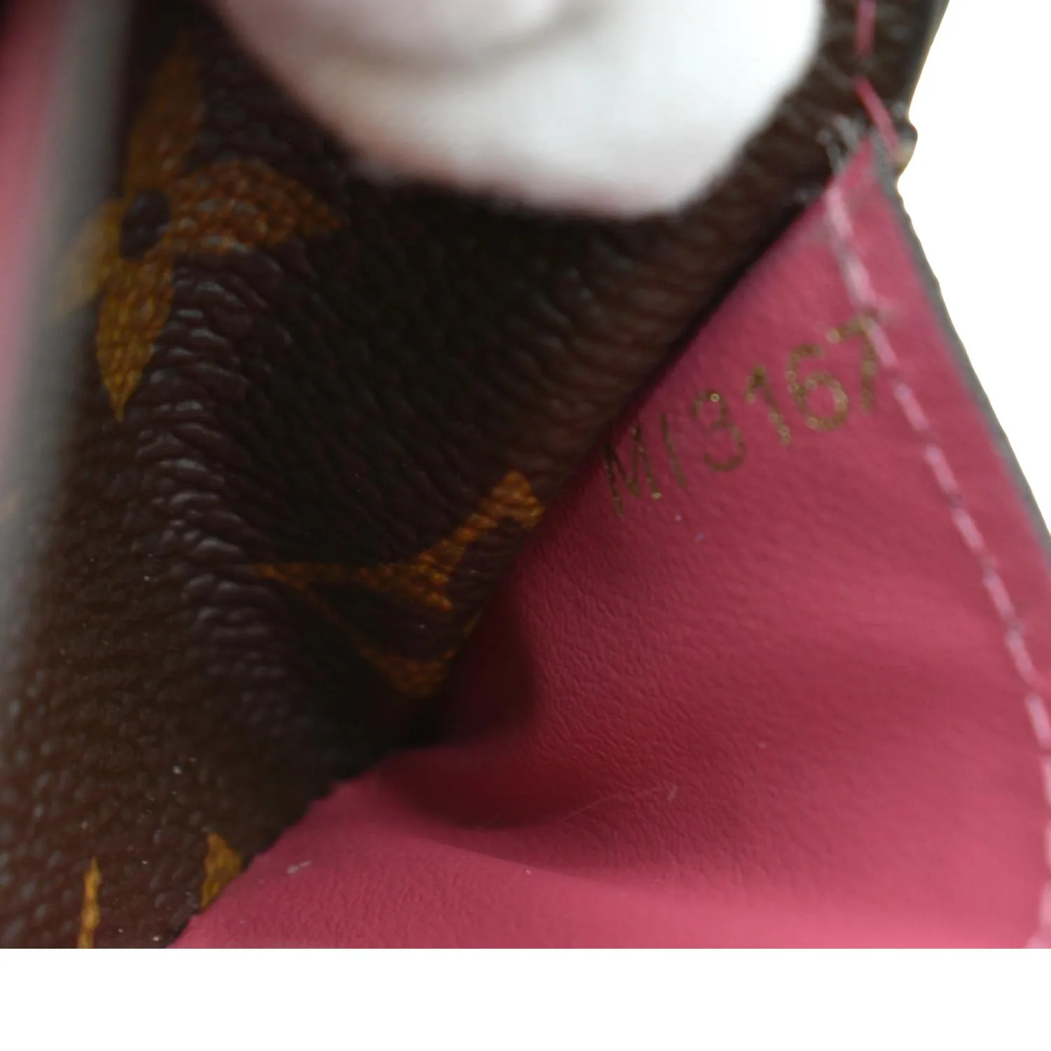 LOUIS VUITTON Sarah Retiro Monogram Canvas Wallet Brown/Cerise