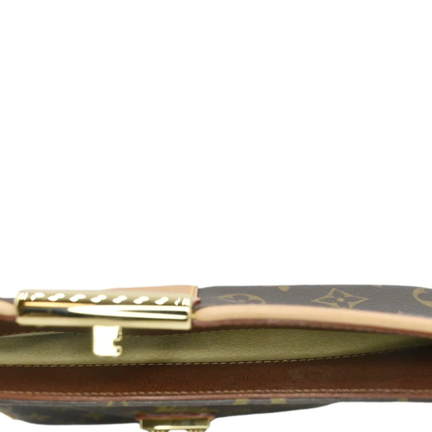 LOUIS VUITTON Sofia Coppola Monogram Canvas Clutch Brown