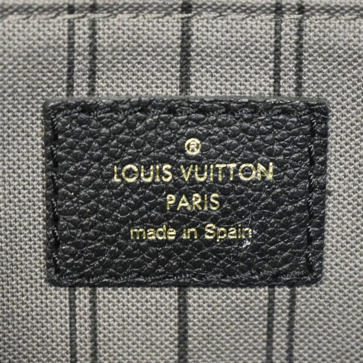 LOUIS VUITTON Sorbonne Monogram Empreinte Leather Backpack Black