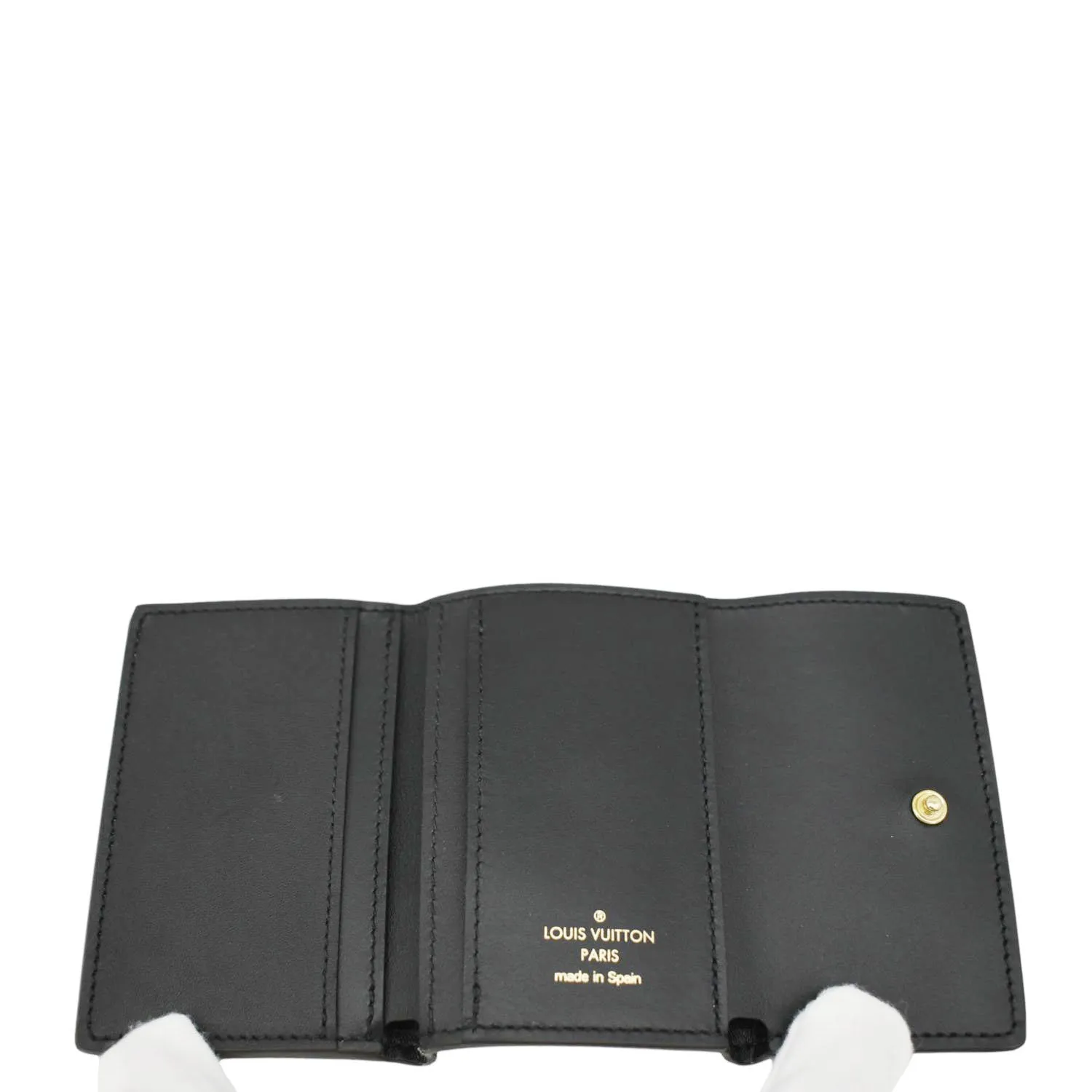 LOUIS VUITTON Trifold  Monogram Canvas Wallet Brown