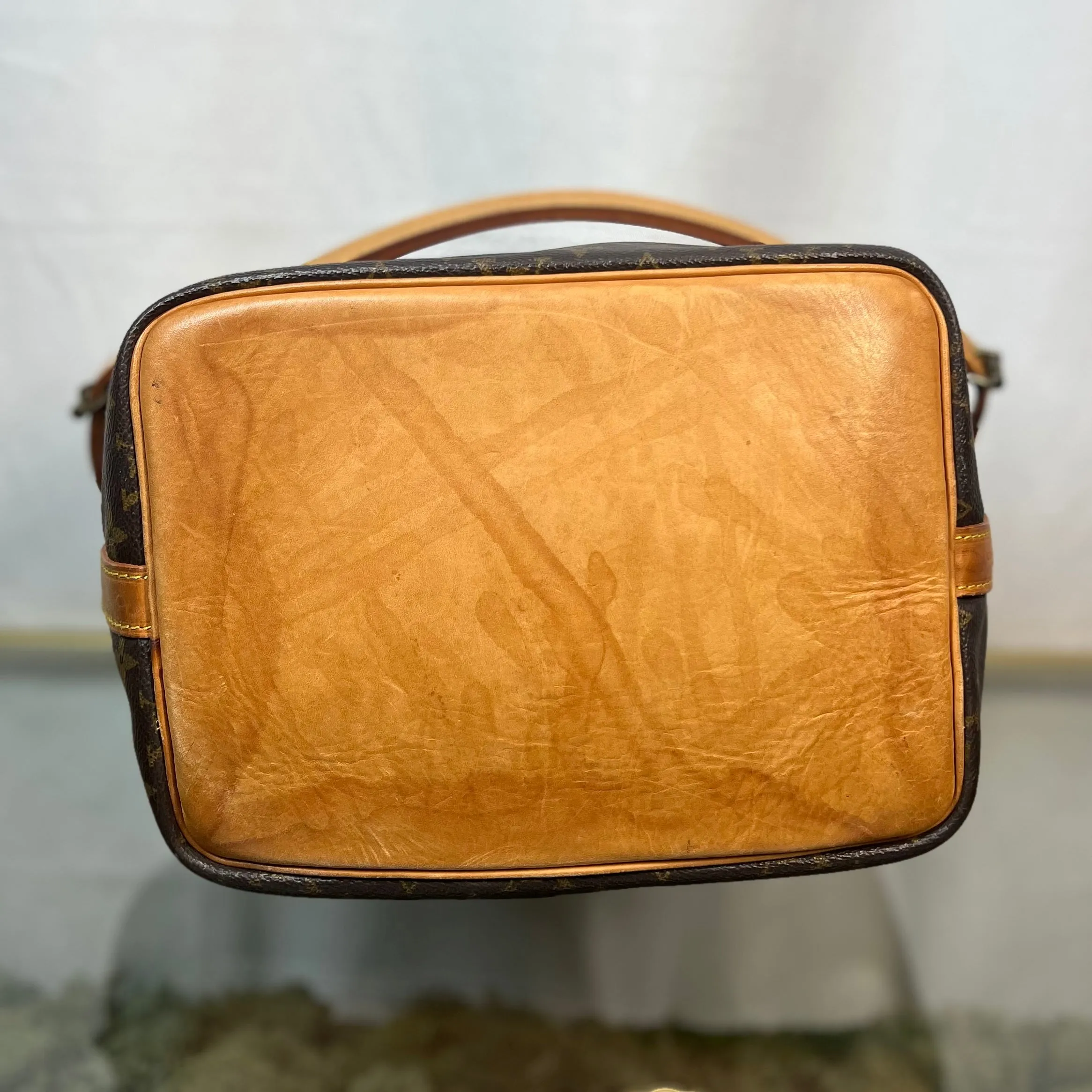 LOUIS VUITTON Vintage Noe Brown Monogram Canvas Bucket Bag