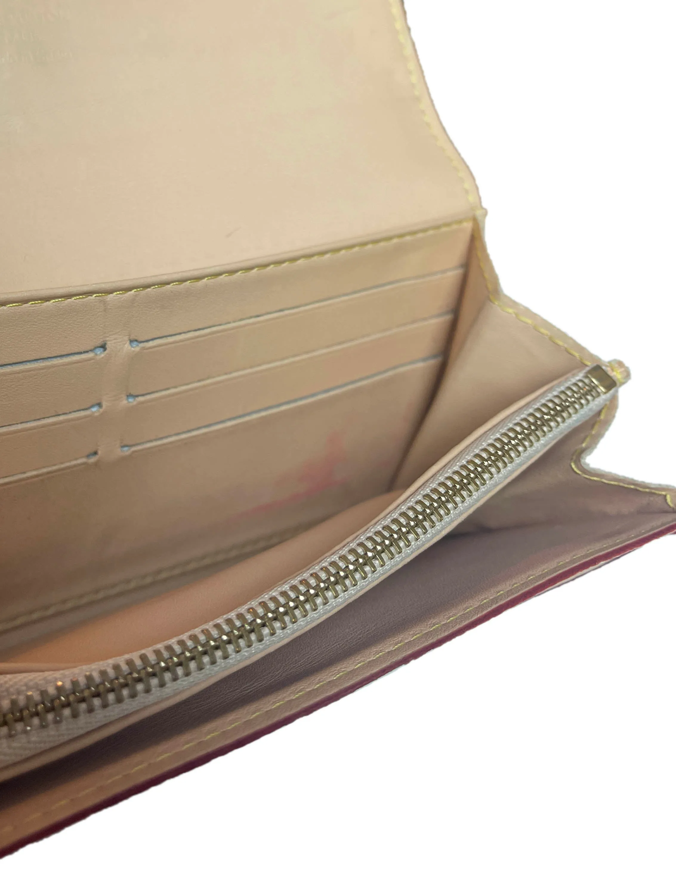 Louis Vuitton White Multicolor Monogram Sarah Wallet