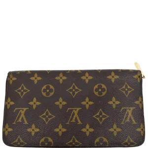 LOUIS VUITTON Zippy Organizer Monogram Canvas Wallet Brown
