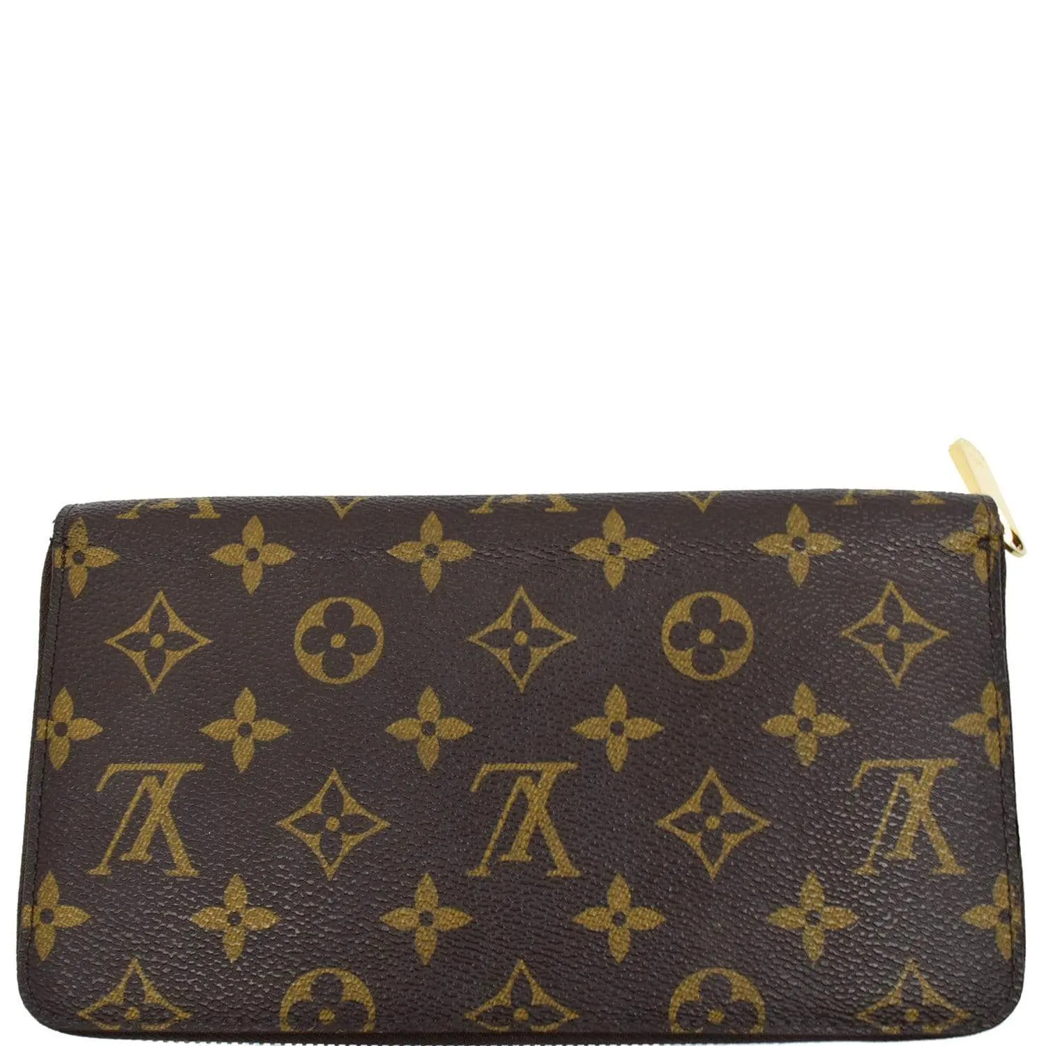 LOUIS VUITTON Zippy Organizer Monogram Canvas Wallet Brown