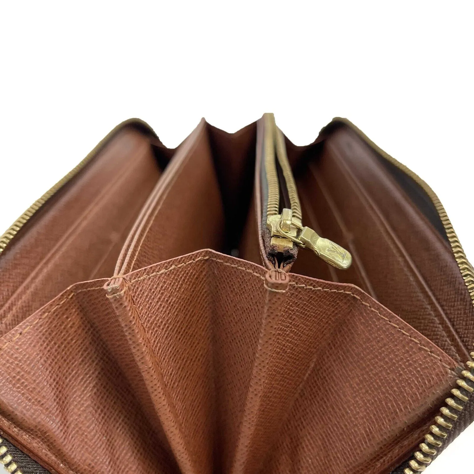Louis Vuitton - Zippy Wallet - Brown Monogram - Gold Hardware