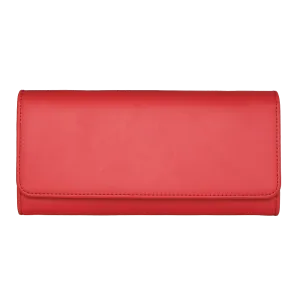 MAC&LOU Bifold Wallet Vegan Smooth Leather Red