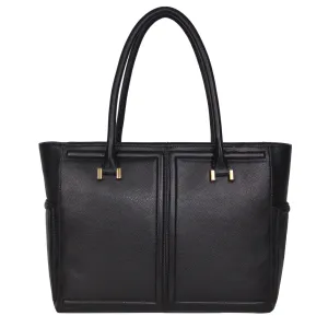 Mackenzie Tote in Black Onyx & Gold