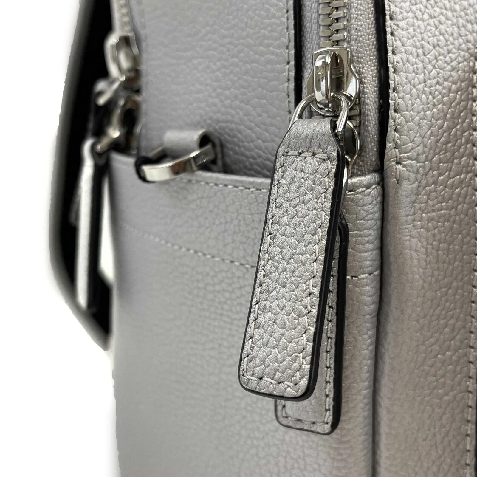 MCM - NWT Silver Large Stark Backpack - Silver & Black NEW - Retail $1350