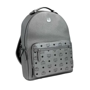 MCM - NWT Silver Large Stark Backpack - Silver & Black NEW - Retail $1350