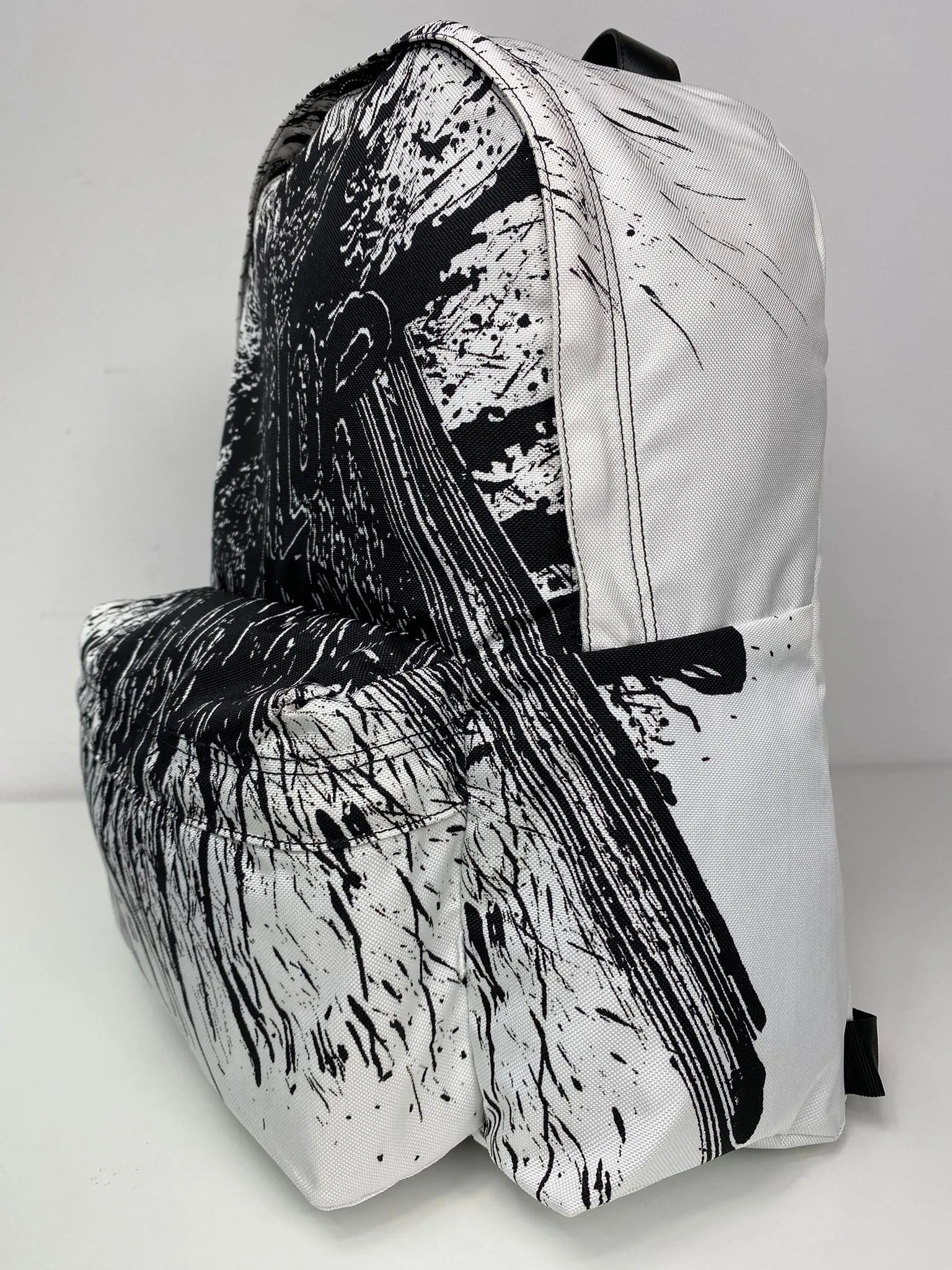 Medium Backpack in Nylon With Christian Marclay 'Shlup' Print