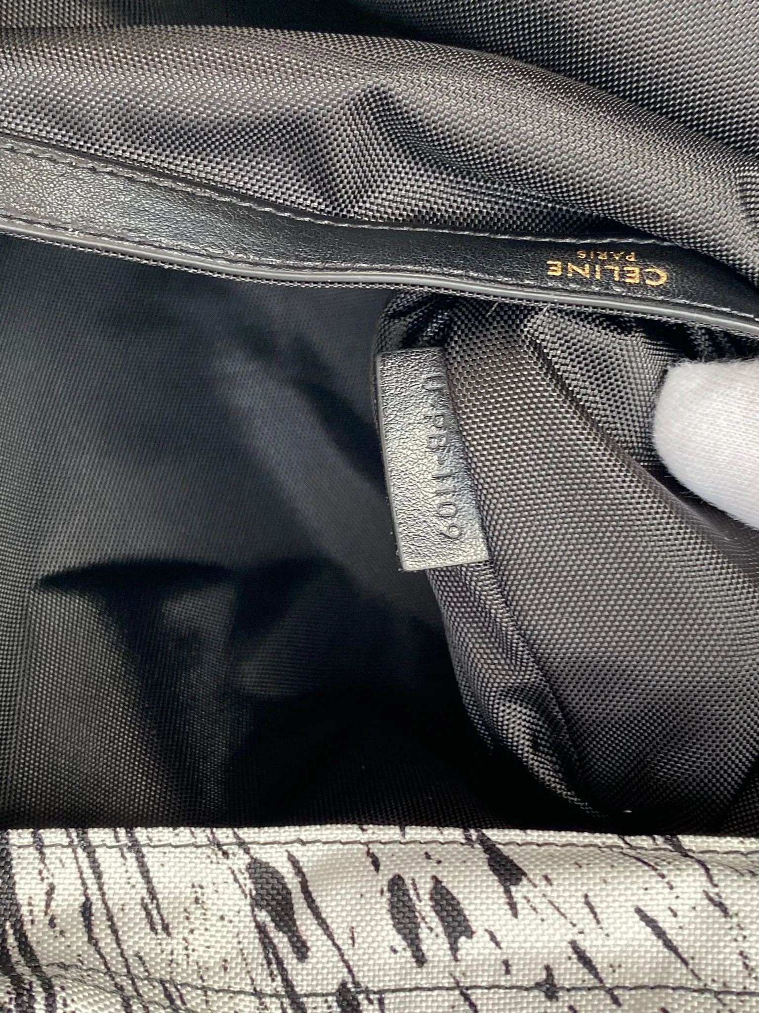 Medium Backpack in Nylon With Christian Marclay 'Shlup' Print