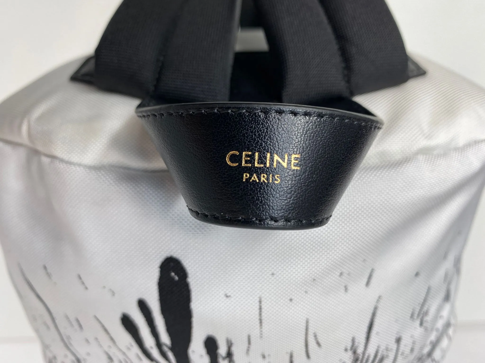 Medium Backpack in Nylon With Christian Marclay 'Shlup' Print